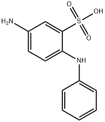 4-氨基二苯胺-2-磺酸 结构式