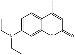 7-ジエチルアミノ-4-メチルクマリン 化学構造式