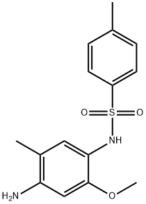 N-(4-氨基-2-甲氧基-5-甲基苯基)-4-甲基苯磺酰胺 结构式