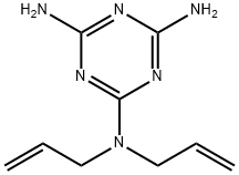 2,4-ジアミノ-6-ジアリルアミノ-1,3,5-トリアジン 化学構造式