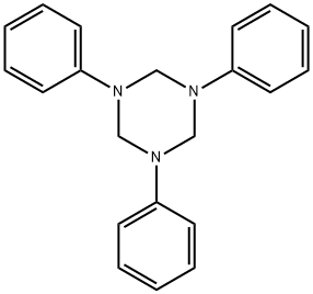 ヘキサヒドロ-1,3,5-トリフェニル-1,3,5-トリアジン 化学構造式