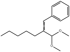 [2-(ジメトキシメチル)-1-ヘプテニル]ベンゼン 化学構造式