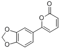 6-(1,3-ベンゾジオキソール-5-イル)-2H-ピラン-2-オン 化学構造式