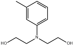 m-トリルジエタノールアミン 化学構造式