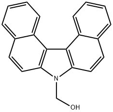 N-hydroxymethyl-7H-dibenzo(c,g)carbazole 结构式