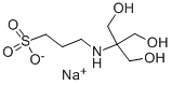 N-[Tris(hydroxymethyl)methyl]-3-aminopropanesulfonic acid sodium salt Structure