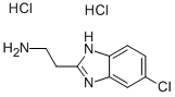 2-(5-氯-1H-苯并眯唑-2-基)乙胺二盐酸盐 结构式