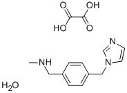 1-(4-((1H-咪唑-1-基)甲基)苯基)-N-甲基甲胺草酸盐, 910036-84-9, 结构式