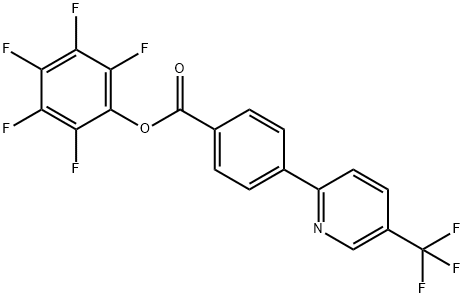 Pentafluorophenyl 4-[5-(trifluoromethyl)pyridin-2-yl]benzoate Struktur