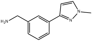 3-(1-METHYL-1H-PYRAZOL-3-YL)BENZYLAMINE Structure