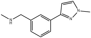 n-methyl-3-(1-methyl-1h-pyrazol-3-yl)benzylamine Struktur