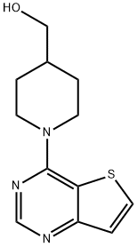 (1-(噻吩并[3,2-D]嘧啶-4-基)哌啶-4-基)甲醇, 910037-26-2, 结构式