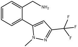 2-[1-Methyl-3-(trifluoromethyl)-1H-pyrazol-5-yl]Benzylamine Struktur