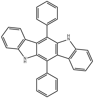 6,12-二苯基-5,11-二氢吲哚[3,2-B]咔唑 结构式