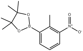 2-甲基-3-硝基苯硼酸频那醇酯 结构式
