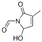 1H-Pyrrole-1-carboxaldehyde, 2,5-dihydro-5-hydroxy-3-methyl-2-oxo- (9CI) Structure