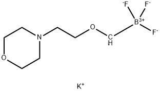 [2-(モルホリン-4-イル)エトキシ]メチルトリフルオロほう酸カリウム 化学構造式