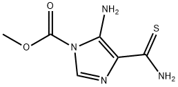 1H-Imidazole-1-carboxylicacid,5-amino-4-(aminothioxomethyl)-,methylester(9CI) Structure