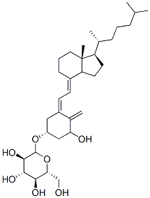 1-hydroxyvitamin D3 3-D-glucopyranoside Structure