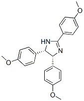 CIS-2,4,5-TRIS(4-METHOXYPHENYL)IMIDAZOLINE 结构式