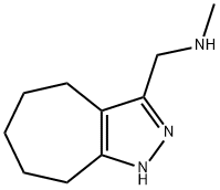 (1,4,5,6,7,8-HEXAHYDRO-CYCLOHEPTAPYRAZOL-3-YLMETHYL)-METHYL-AMINE Struktur