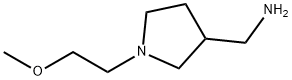 1-[1-(2-メトキシエチル)ピロリジン-3-イル]メタンアミン 化学構造式