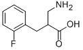 2-アミノメチル-3-(2-フルオロフェニル)プロピオン酸 HYDROCHLORIDE 化学構造式
