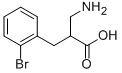2‐アミノメチル‐3‐(2‐ブロモフェニル)プロピオン酸 化学構造式