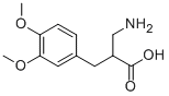 2-AMINOMETHYL-3-(3,4-DIMETHOXY-PHENYL)-PROPIONIC ACID 化学構造式