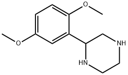 2-(2,5-ジメトキシフェニル)ピペラジン 化学構造式
