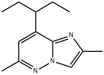 IMidazo[1,2-b]pyridazine, 8-(1-ethylpropyl)-2,6-diMethyl- Structure