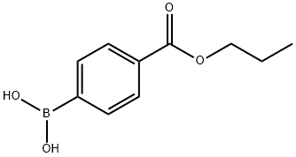 4-PROPOXYCARBONYLPHENYLBORONIC ACID Struktur