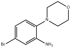 5-溴-2-吗啉代苯胺 结构式