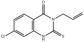 3-烯丙基-7-氯-2-巯基喹唑啉-4(3H)-酮, 91063-29-5, 结构式