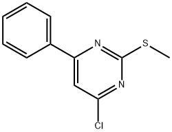 4-chloro-2-methylsulfanyl-6-phenylpyrimidine Structure