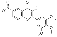 4H-1-BENZOPYRAN-4-ONE, 3-HYDROXY-6-NITRO-2-(3,4,5-TRIMETHOXYPHENYL)- 结构式