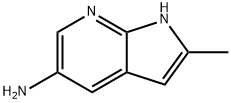 2-甲基-1H-吡咯并[2,3-B]吡啶-5-胺, 910818-29-0, 结构式