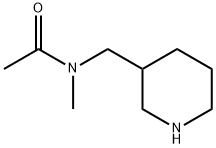 N-METHYL-N-(3-PIPERIDYLMETHYL)-ACETAMIDE Structure