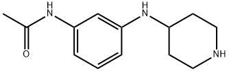 Acetamide,  N-[3-(4-piperidinylamino)phenyl]- Structure