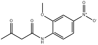 N-(2-methoxy-4-nitrophenyl)-3-oxobutanamide Struktur