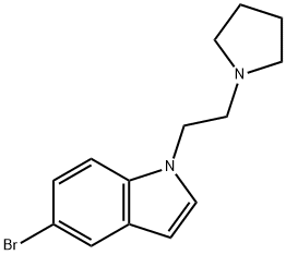 5-bromo-1-(2-pyrrolidin-1-yl-ethyl)-1H-indole Structure