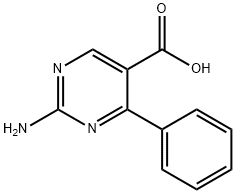 2-AMINO-4-PHENYLPYRIMIDINE-5-CARBOXYLIC ACID Structure