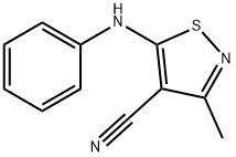 5-ANILINO-3-METHYLISOTHIAZOLE-4-CARBONITRILE Structure