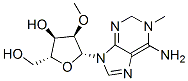 (2R,3R,4R,5R)-5-(6-amino-1-methyl-2H-purin-9-yl)-2-(hydroxymethyl)-4-m ethoxy-oxolan-3-ol, 91101-00-7, 结构式