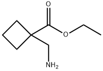 1-(アミノメチル)シクロブタンカルボン酸エチル 化学構造式