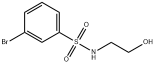 3-溴-N-(2-羟基乙基)苯磺酰胺, 911111-96-1, 结构式