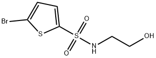 5-broMo-N-(2-hydroxyethyl)thiophene-2-sulfonaMide 结构式