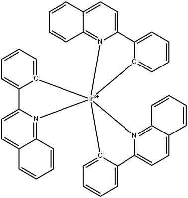 Tris(2-phenylquinoline)iridium(III) Structure