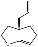 (R)-5-アリル-2-オキサビシクロ[3.3.0]オクタ-8-エン 化学構造式
