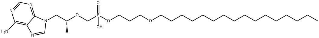 3-(Hexadecyloxy)propyl hydrogen ((((R)-1-(6-amino-9H-purin-9-yl)propan-2-yl)oxy)methyl)phosphonat|911208-73-6